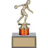 ODAK KUPA - Figürlü Kupalar - Bowling Kadın Figürlü Kupalar FG-003 C - 19 cm