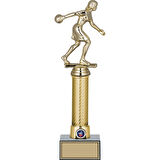 ODAK KUPA - Figürlü Kupalar - Bowling Kadın Figürlü Kupalar FG-008 A - 33 cm