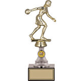 ODAK KUPA - Figürlü Kupalar - Bowling Kadın Figürlü Kupalar FG-010 C - 25 cm