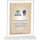 ODAK KUPA - Cam Plaketler - CM-041-M B - 18x21 cm