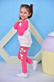 Daisy Duck Baskılı Kız Çocuk Taytlı Alt Üst Takım