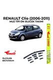Renault Clio 3 (2006-2011) Ön Silecek Takımı 600x400mm (aparatlı) -