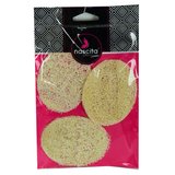 Doğal Kabak Lifli Peeling Oval Yüz Pedi Kese 3 Adet 9x7 Cm - OEM458-10282