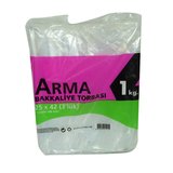 Naylon Torba Arma Şeffaf Bakkaliye Kuruyemiş Şeker Torbası 25x42 (3 lik ) Takribi 140 Adet 1000 Gr -