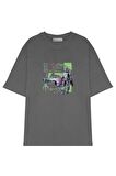 Unisex Oversize T-shirt The Mandalorian Starfighter Outline