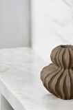 H&M Muadili Dalgalı Şamdan Dekoratif Mumluk | 10 cm | Çakıltaşı