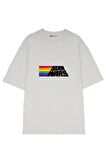 Unisex Oversize T-shirt Star Wars Rainbow Stripe Logo