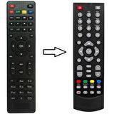 Teledünya HD-8800 Model İle Uyumlu Yeni Slim Hd Uydu Kumandası