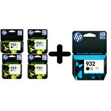Hp 932XL/Hp 933XL + 932 Siyah Kartuş Paketi