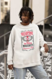 Deadpool Whisskey Yazılı Unisex Oversize Film Karakter Sweatshirt