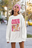 Jujutsu Kaisen Baskılı Unisex Oversize Anime Sweatshirt