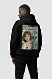 Tasarım Dergi Kapağı Britney Spears Baskılı Unisex Oversize Şarkıcı Hoodie