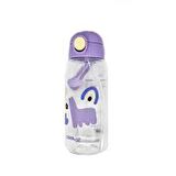 PİPETLİ KİLİTLİ TRITAN MATARA 600ML Mor