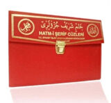 Kur'an-ı Kerim 30 Cüz Hatim Seti (Rahle Boy Çantalı Kırmızı Kapak Kod: 102)