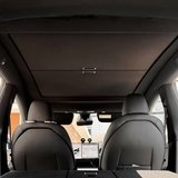 TESLA JUNİPER İÇİN UYUMLU SİYAH RENK TAVAN PERDESİ MANUEL ELLE AÇMALI