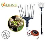 Olive Tech Akülü Zeytin Hasat Makinesi Çırpma 34V Kartlı Sistem