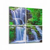 Olla 14201K4 Doğa / Manzara Görseli Kare 4'lü Kanvas Tablo (Ölçü: 145X145)