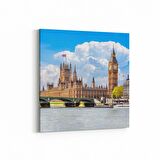 Olla 18087K Yapı Görseli Kare Kanvas Tablo (Ölçü: 60X60)