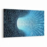 Olla 10281Y Abstract Girdap Görsel Yatay Kanvas Tablo (Ölçü: 90X60)