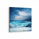 Olla 13019K Deniz / Okyanus Görseli Kare Kanvas Tablo (Ölçü: 60X60)