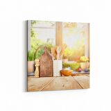 Olla 17872K Yapı Görseli Kare Kanvas Tablo (Ölçü: 60X60)