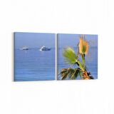 Olla 13990K2Y Doğa / Manzara Görseli Kare 2'li Yatay Kanvas Tablo (Ölçü: 105X50)
