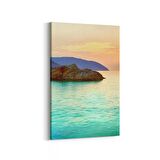 Olla 16098D Günbatımı Görseli Dikey Kanvas Tablo (Ölçü: 20X30)