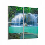 Olla 13365K4 Doğa / Manzara Görseli Kare 4'lü Kanvas Tablo (Ölçü: 145X145)