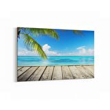 Olla 16420Y Kumsal / Sahil Görseli Yatay Kanvas Tablo (Ölçü: 45X30)