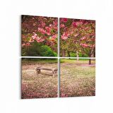 Olla 13447K4 Doğa / Manzara Görseli Kare 4'lü Kanvas Tablo (Ölçü: 105X105)