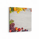 Olla 15124K Gıda Görseli Kare Kanvas Tablo (Ölçü: 25X25)