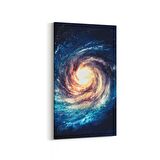 Olla 17604DD Uzay Görseli Dikey Dar Kanvas Tablo (Ölçü: 60X120)