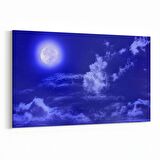 Olla 14742Y Gece Gökyüzü Görseli Yatay Kanvas Tablo (Ölçü: 150X100)