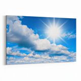 Olla 15482Y Gökyüzü Bulut Görseli  Yatay Kanvas Tablo (Ölçü: 120X80)
