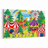 Olla 12776Y Çocuk Odası Görseli Yatay Kanvas Tablo (Ölçü: 120X80)