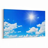 Olla 15637Y Gökyüzü Bulut Görseli  Yatay Kanvas Tablo (Ölçü: 120X80)
