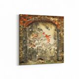 Olla 12427K Beton Görseli Kare Kanvas Tablo (Ölçü: 60X60)