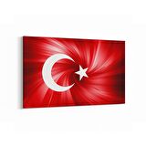 Olla 17543Y Türk Bayrağı Görseli Yatay Kanvas Tablo (Ölçü: 30X20)