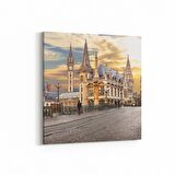 Olla 18424K4 Yapı Görseli Kare 4'lü Kanvas Tablo (Ölçü: 145X145)