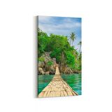 Olla 14195DD Doğa / Manzara Görseli Dikey Dar Kanvas Tablo (Ölçü: 30X60)