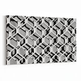 Olla 10038Y Abstract 3 Boyut Görsel Yatay Kanvas Tablo (Ölçü: 90X60)