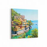 Olla 18844K Yapı Görseli Kare Kanvas Tablo (Ölçü: 30X30)