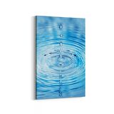 Olla 17219D Su / Damla Görseli Dikey Kanvas Tablo (Ölçü: 100X150)