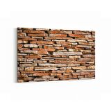 Olla 17470Y Taş / Tuğla Görseli Yatay Kanvas Tablo (Ölçü: 30X20)