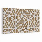 Olla 14888Y Geometrik Desen Görseli Yatay Kanvas Tablo (Ölçü: 45X30)