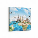 Olla 18255K Yapı Görseli Kare Kanvas Tablo (Ölçü: 60X60)