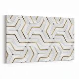 Olla 14952Y Geometrik Desen Görseli Yatay Kanvas Tablo (Ölçü: 90X60)