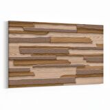 Olla 11972Y Ahşap Desen Görseli Yatay Kanvas Tablo (Ölçü: 70X50)