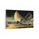 Olla 17603Y Uzay Görseli Yatay Kanvas Tablo (Ölçü: 150X100)