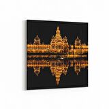 Olla 18884K Yapı Görseli Kare Kanvas Tablo (Ölçü: 25X25)